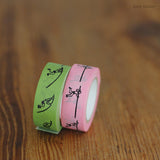 倉敷意匠 classiky マスキングテープ 2巻パック ナンシー関 棒高跳び 17mm