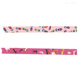 倉敷意匠 classiky マスキングテープ 2巻パック 夜長堂 こけしちゃん+音楽隊 15mm