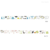 倉敷意匠 classiky マスキングテープ 絵と木工のトリノコ けものたち 1巻パック 15mm