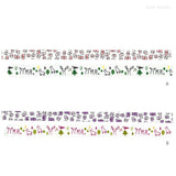 倉敷意匠 classiky マスキングテープ 2巻パック 絵と木工のトリノコ もり+ちょうちょ15mm/18mm