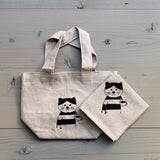 倉敷意匠 classiky 菅原 しおん sennokoto リネンの刺繍お弁当バッグ