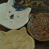 倉敷意匠 classiky 猫の陽刻豆皿