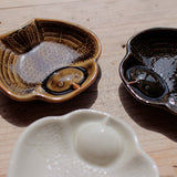 倉敷意匠 classiky ふくら雀の陽刻豆皿