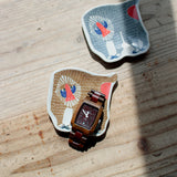 倉敷意匠 classiky kata kata カタカタ 印判手 豆皿 マンドリル・ブラウン