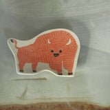 倉敷意匠 classiky kata kata カタカタ 印判手 豆皿 バイソン