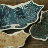 倉敷意匠 classiky kata kata カタカタ 印判手 大皿 青猫