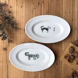 倉敷意匠 classiky classiky トラネコボンボン 楕円皿 (大)