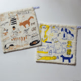 Classiky トラネコボンボン パイルガーゼハンカチ 25センチ角 NH057