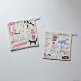 Classiky トラネコボンボン パイルガーゼミニハンカチ 18センチ角 NH058