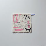 Classiky Tranecobonbon pile gauze mini handkerchief 18 cm square NH058