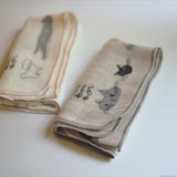 Classiky トラネコボンボン リネンガーゼ 手ぬぐい NH059