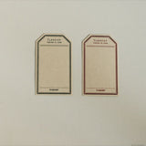 Classiky 凸版印刷 ラベルカード 荷札形 40枚入り ST025 荷タグ形