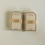 Classiky Letterpress-Druck-Etiketten-Kartenabdeckung 40 Blätter mit 40 Blatt ST025-Last-Tag-Form