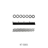 OSCOLABO スタンプ 小さな形×模様 ミニ 3個入