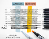 くれたけ 呉竹 ZIG CARTOONIST MANGAKA BLACK 3本セット CNM/3VBK2 線書きペン 主線 枠線 カラー ジグ 耐水性