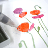 くれたけ 呉竹 水彩イラスト 花の描き方レッスン 重ね塗り EW-1 レッスンキット 顔彩耽美 メッセージカード ギフト