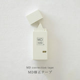Midori ミドリ MD修正テープ ミニマル おしゃれ シンプル 素朴 クリーム色 蓋つき 手帳 文具好き 35490006 MD correction tape