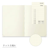 Midori ミドリ MDノートジャーナル 1日1ページ A5 リニューアル 無罫A ドット方眼A ミニマル おしゃれ シンプル 素朴 無地 日記帳 文具好き MD Notebook journal