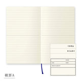 Midori ミドリ MDノート 新書 リニューアル 無罫A 横罫A 方眼罫A スリム ミニマル おしゃれ シンプル 素朴 無地 真っ白 日記帳 手帳 文具好き MD Notebook