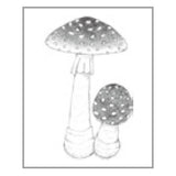 OSCOLABO スタンプ 森のキノコ 小