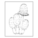 OSCOLABO スタンプ 森のキノコ 小