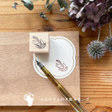 ももろ スタンプ かわいい ラバースタンプ 手帳 動物 ハリネズミ Thank You お手紙 はんこ 判子 木製 ハンコ アーティスト momoro 絵本 日本製