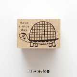 Kinotoriko -Stempel 012 Schildkrötenblumenmuster Scheckblüten Streifen Regenhordera Hydraque a