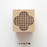 キノトリコ スタンプ 013 チェック+ 傘 カタチB