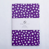 手ぬぐい nugoo あられ むらさき 紫 わかくさ 緑 みどり すみいろ 墨 注染染め モダン 手描き シンプル パターン 和風 日本製 ギフト 手拭い てぬぐい 拭う ぬぐう