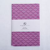 手ぬぐい nugoo NEXT 青海波 浅葱 ブルーグリーン あさぎ 紅桔梗 べにききょう あかむらさき 注染染め モダン 手描き シンプル パターン 和風 日本製 ギフト 手拭い てぬぐい 拭う ぬぐう