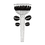 Kinotrico 스탬프 백조 검은 새 검은 새끼 토끼 꽃 별 토끼