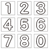 OSCOLABO スタンプ 小さなカタチ×モヨウ バルーンナンバー 数字