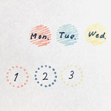 OSCOLABO スタンプ 小さなカタチ×モヨウ 3個入り Stitch circle KT-S011