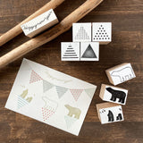 Oscolabo Stamp Doubutsu x moyo bear panda