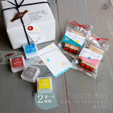 OSCOLABO スタンプ 小さな形×模様 星と月 3個セット