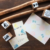 OSCOLABO スタンプ 切り絵 花