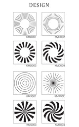 OSCOLABO スタンプ 形×模様 丸