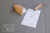 OSCOLABO スタンプ ねずみの顔
