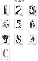 OSCOLABO ナンバースタンプ 10個セット