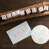 OSCOLABO スタンプ クロスステッチのアルファベット 単品 A to N