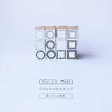 OSCOLABO スタンプ ワク×モヨウスタンプ