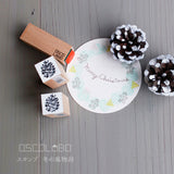 OSCOLABO スタンプ 冬の風物詩 松ぼっくり