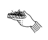 Rakui Hana Fruchtkorb Briefmarkenset 5 Typen