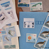 RAKUI HANA シールセット 小さな版画とラン坊 切手シール集