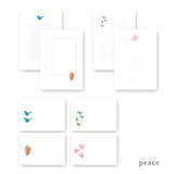 尚雅堂 GARDEN レターセット 4柄アソート G-LETTERASSORT