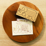 サタケシュンスケ メッセージスタンプ シロクマ ゾウ クジラ ライオン SATK-MS