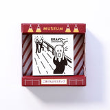 サンビー STAMP サンカケル ごきげんとりスタンプ ヴィーナスのにおまかせ ききたがりの少女 ブラボーの叫び DJモナ・リザ 日傘を回す女 あったかオフィーリア メッセージカード メモ