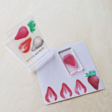 TO-MEI HAN クリアスタンプ 多色重ね アクリル付き 苺 キウイ パイン TOMEIHAN-01-TA