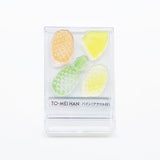 TO-MEI HAN クリアスタンプ はんこ 手帳 透明 多色重ね 苺 TA-01 キウイ TA-02 パイン TA-03 すいか TA-07 みかん TA-05 アクリル付き イチゴ パイナップル リアル トライグラム tri-gram