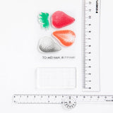 TO-MEI HAN クリアスタンプ 多色重ね アクリル付き 苺 キウイ パイン TOMEIHAN-01-TA